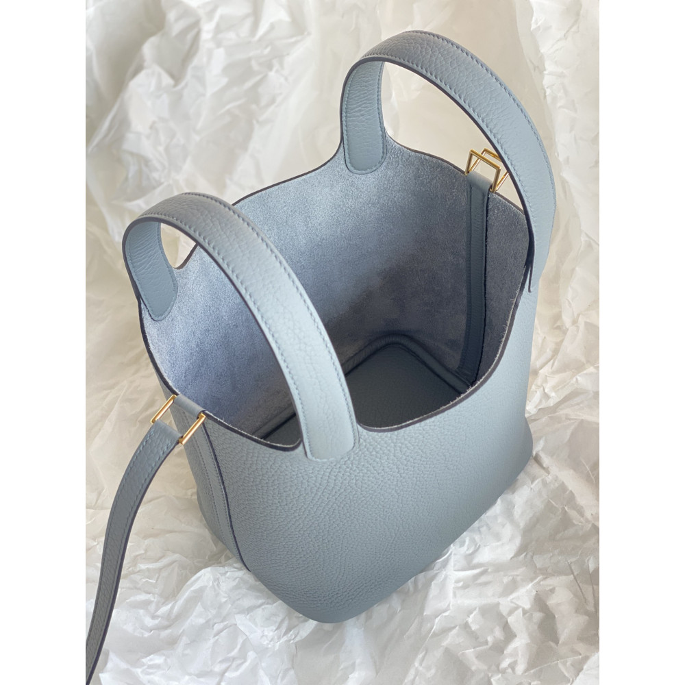 Hermès Picotin Lock Bag 18cm – Seagull Gray