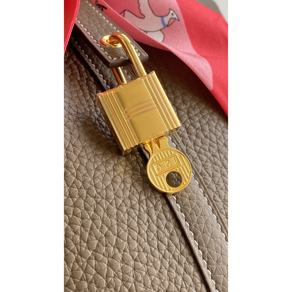 Hermès Picotin Lock Bag 18cm – Elephant Gray