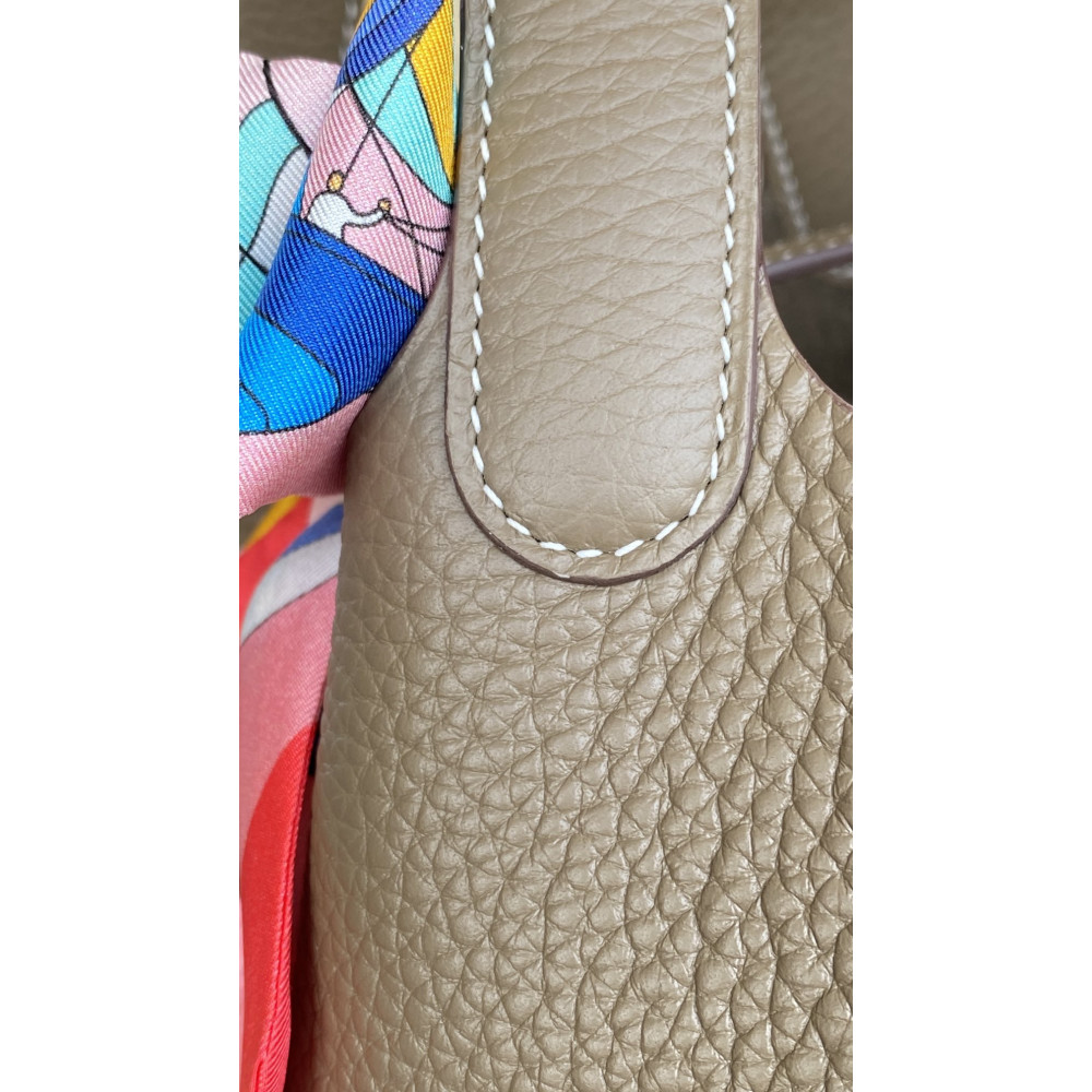 Hermès Picotin Lock Bag 18cm – Elephant Gray