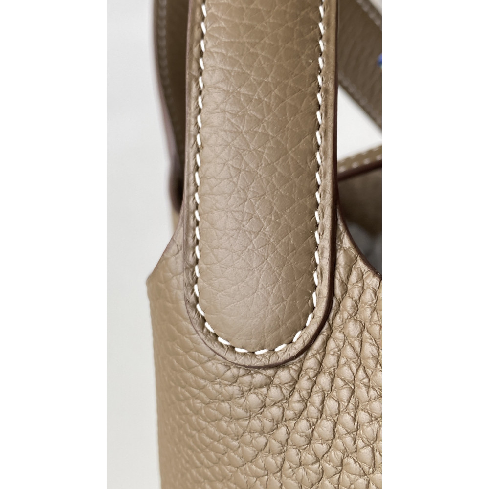 Hermès Picotin Lock Bag 18cm – Elephant Gray