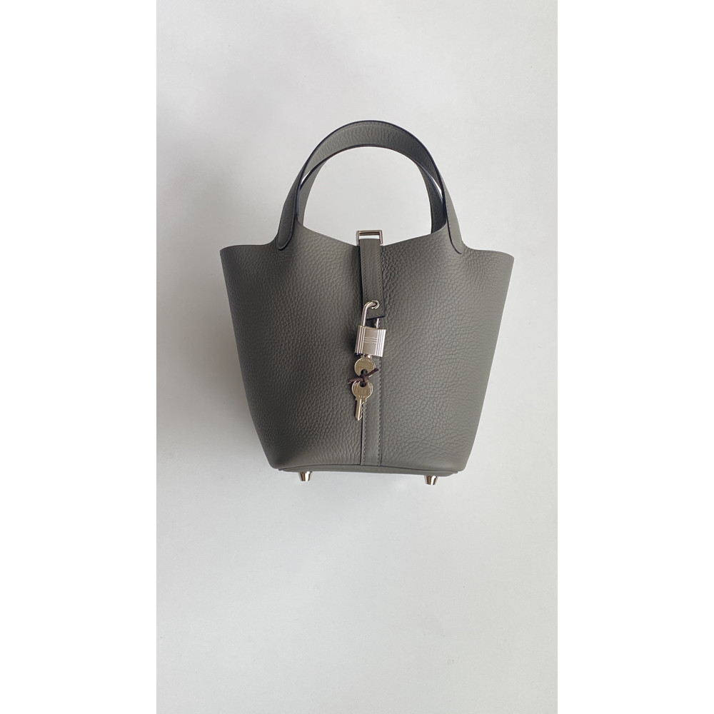 Hermès Picotin Lock Bag 18cm – Thunderhead Gray