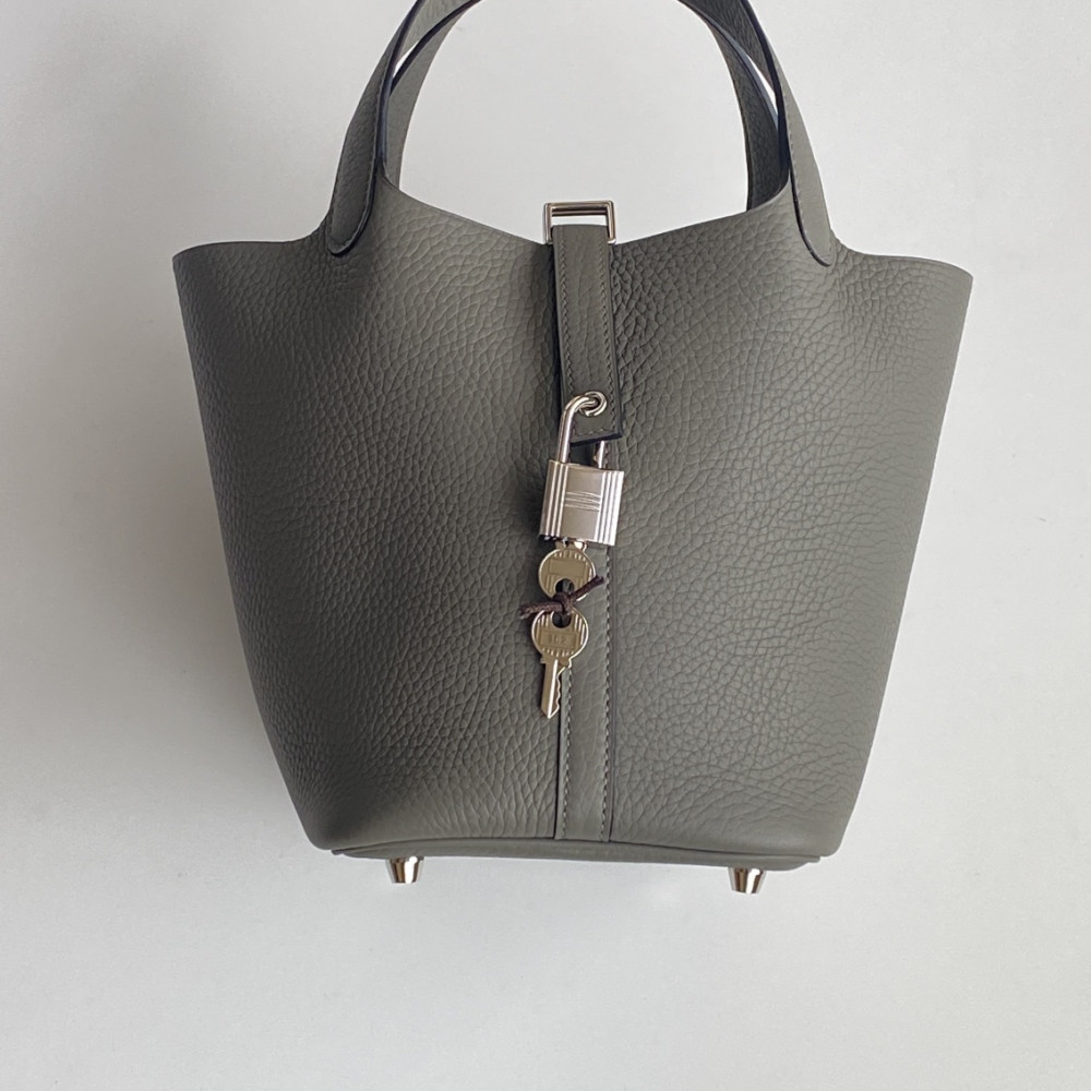 Hermès Picotin Lock Bag 18cm – Thunderhead Gray