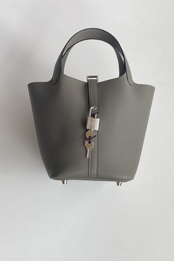 Hermès Picotin Lock Bag 18cm – Thunderhead Gray