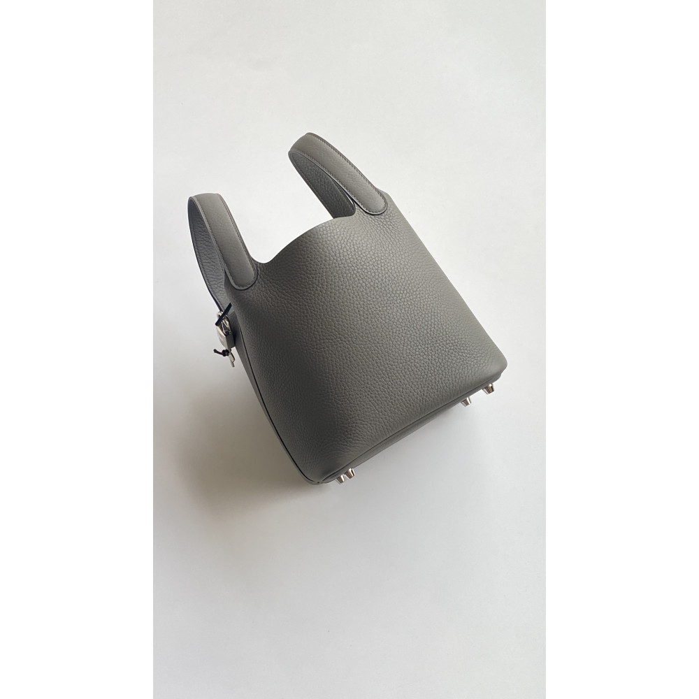 Hermès Picotin Lock Bag 18cm – Thunderhead Gray