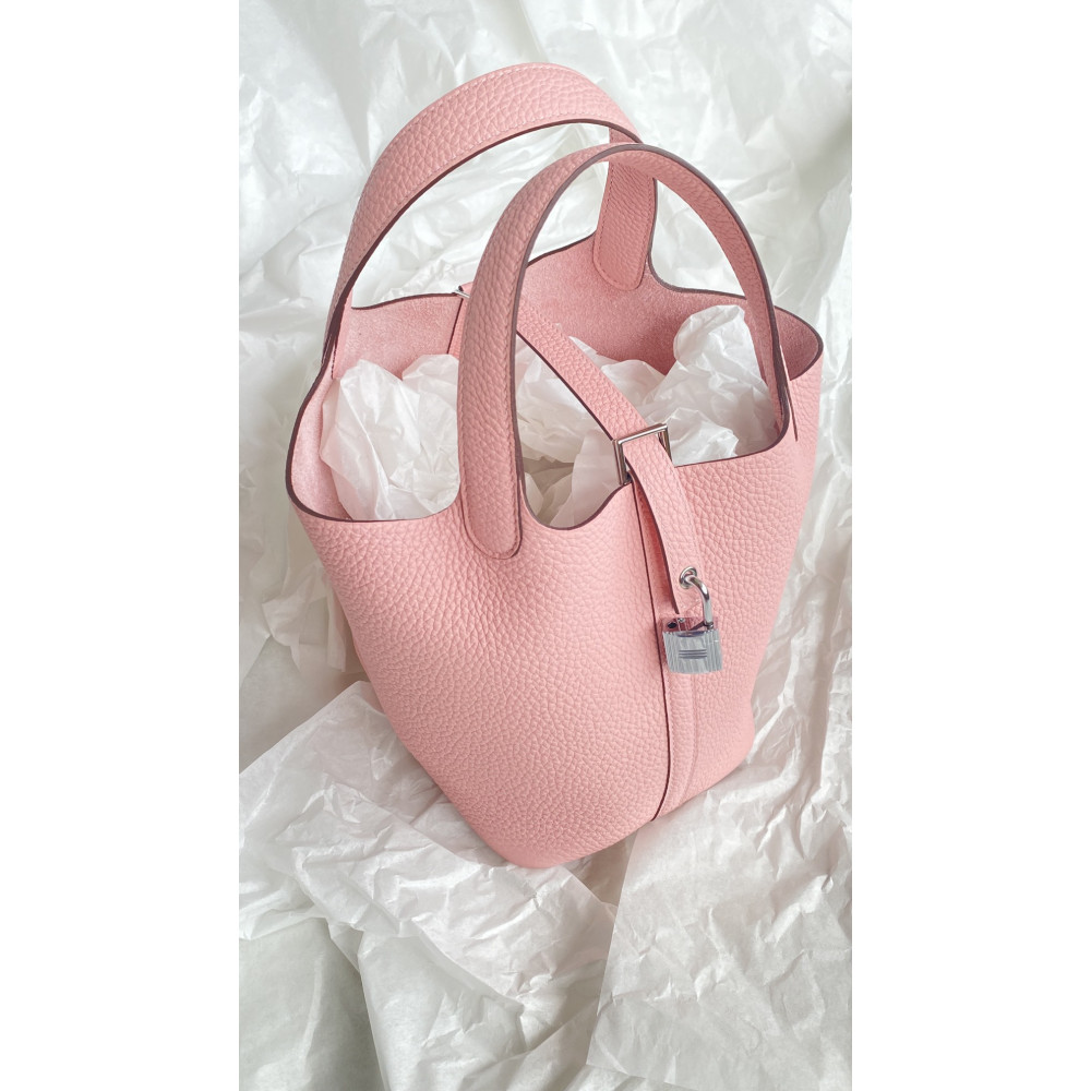 Hermès Picotin Lock Bag 18cm – 3Q Sakura Pink!