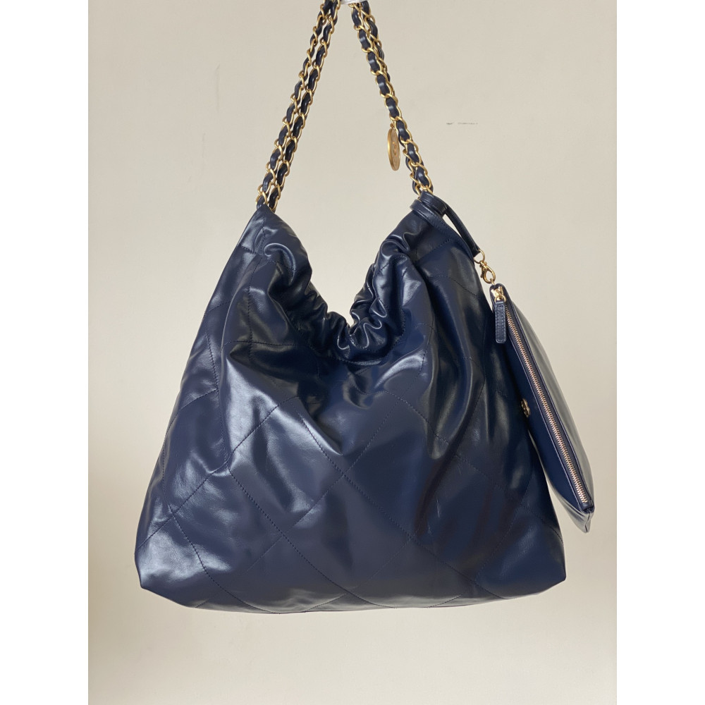 Chanel 22 Bag "Trash Bag" – Dark Blue Small 22 Bag