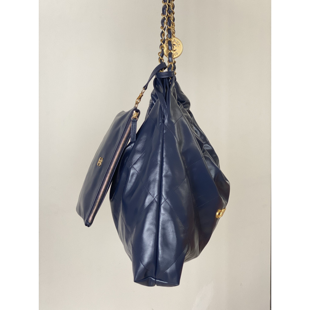 Chanel 22 Bag "Trash Bag" – Dark Blue Small 22 Bag