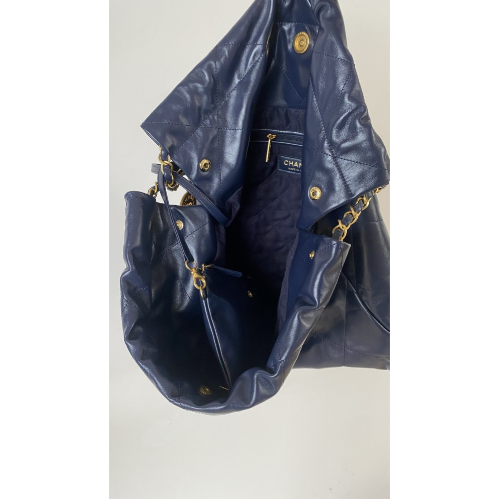 Chanel 22 Bag "Trash Bag" – Dark Blue Small 22 Bag