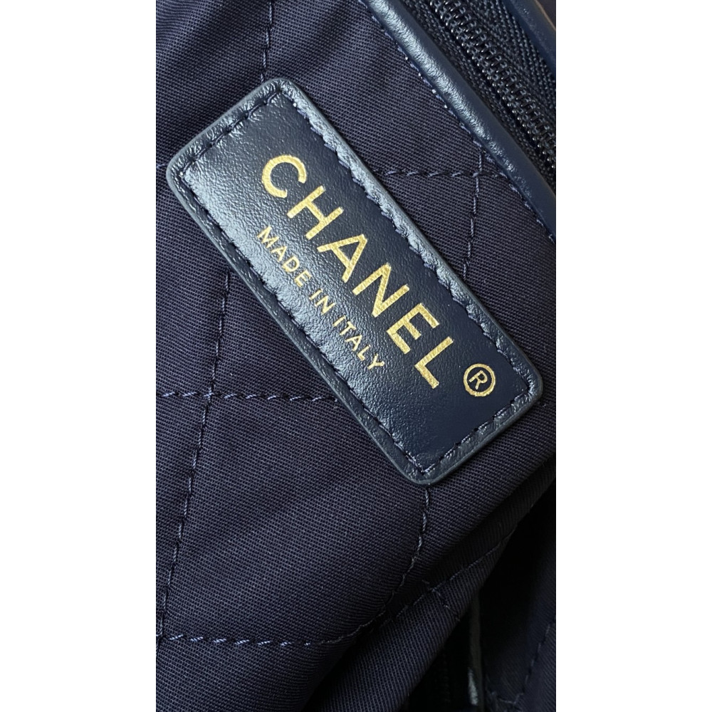 Chanel 22 Bag "Trash Bag" – Dark Blue Small 22 Bag