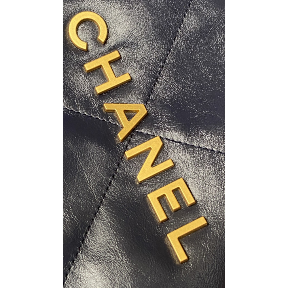 Chanel 22 Bag "Trash Bag" – Dark Blue Small 22 Bag
