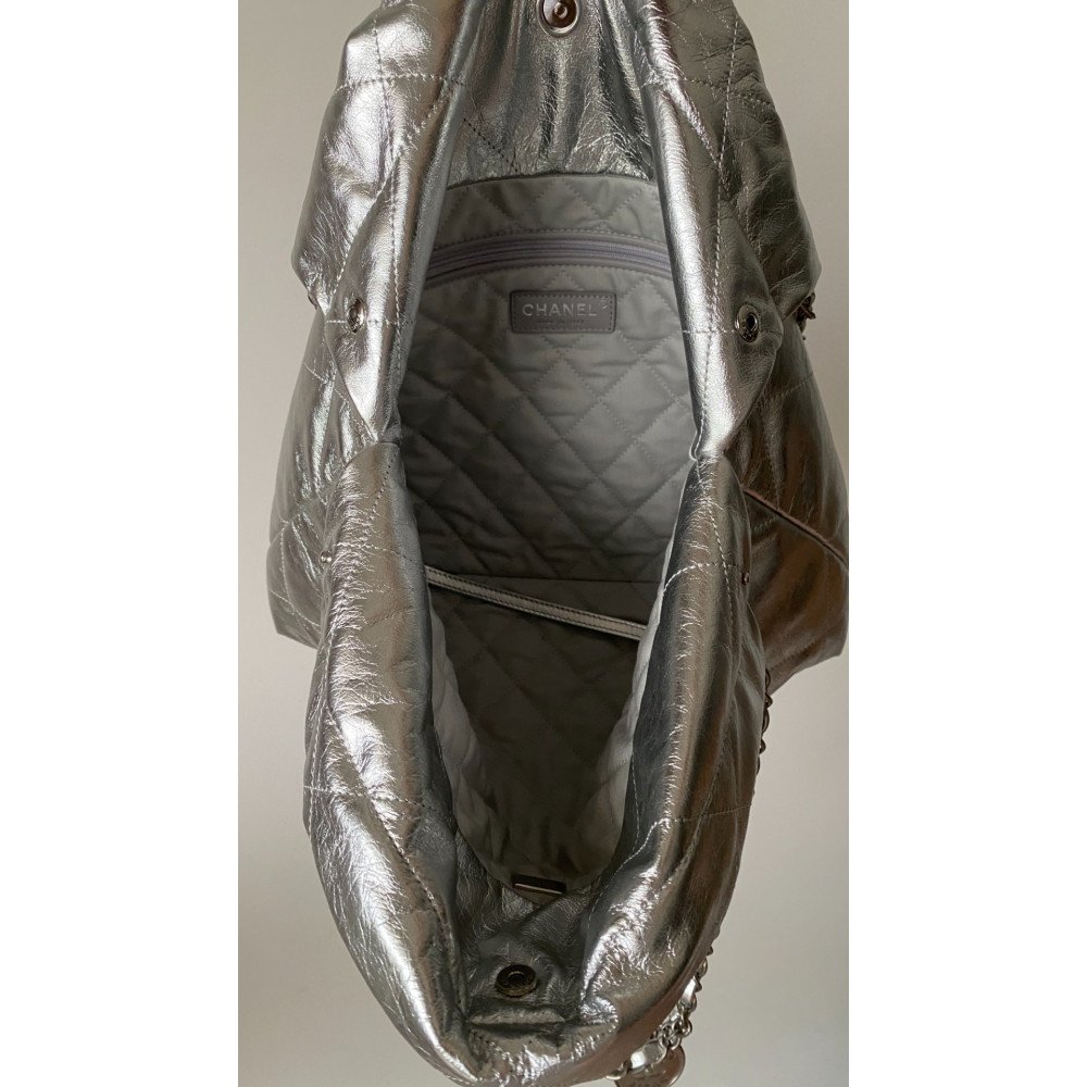 Chanel 22 Bag "Trash Bag" – Silver Small 22 Bag
