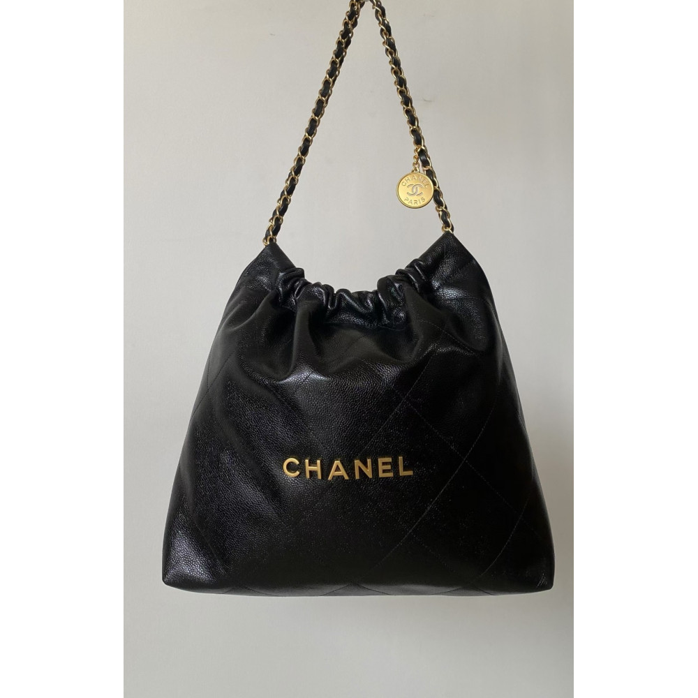 Chanel 24B New Arrival – Black Caviar Calfskin 22 Bag
