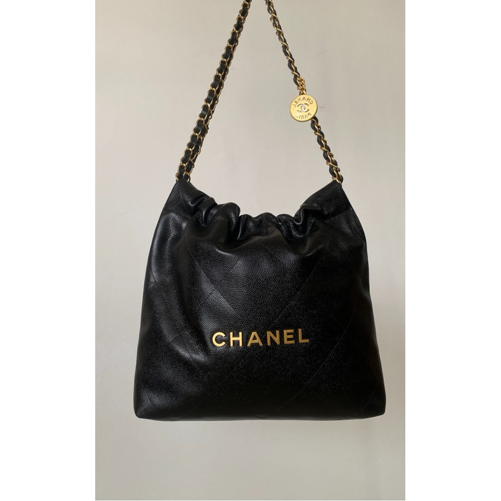 Chanel 24B New Arrival – Black Caviar Calfskin 22 Bag