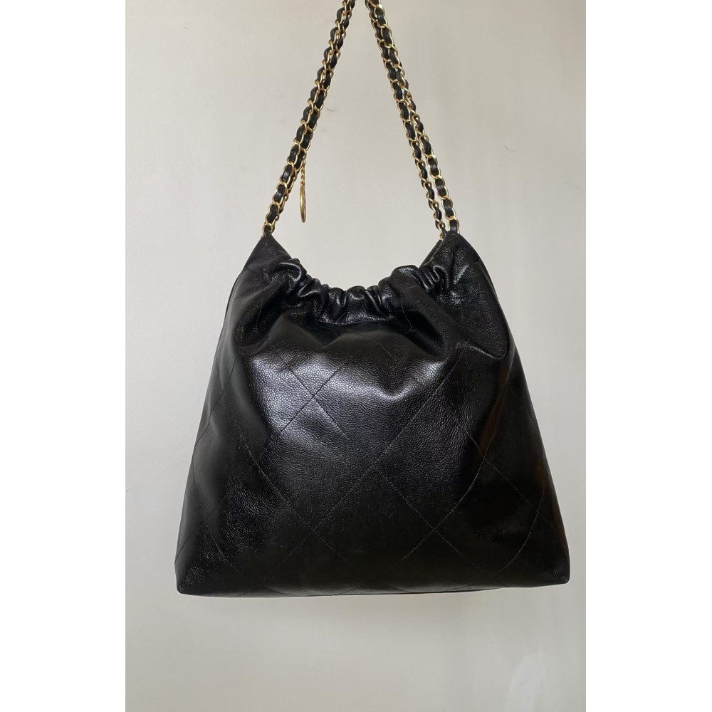 Chanel 24B New Arrival – Black Caviar Calfskin 22 Bag