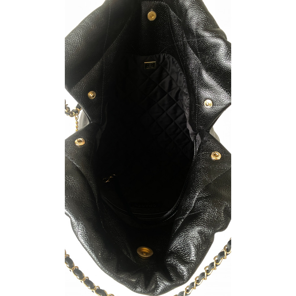 Chanel 24B New Arrival – Black Caviar Calfskin 22 Bag