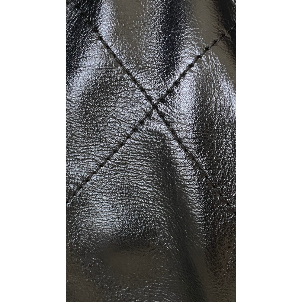 Chanel Solid Black 22 Bag, small size 22 bag shoulder bag 