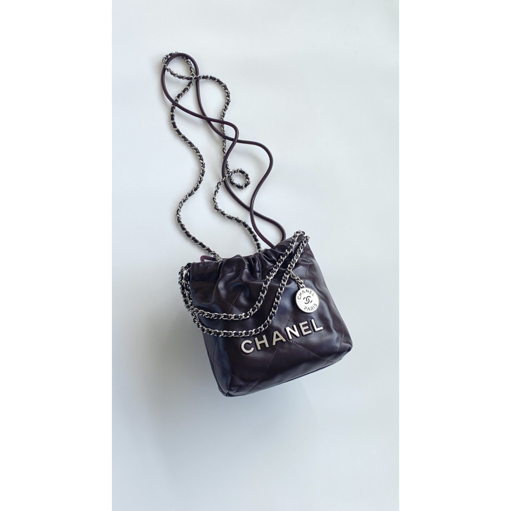 Chanel 23C chocolate brown mini 22Bag, 