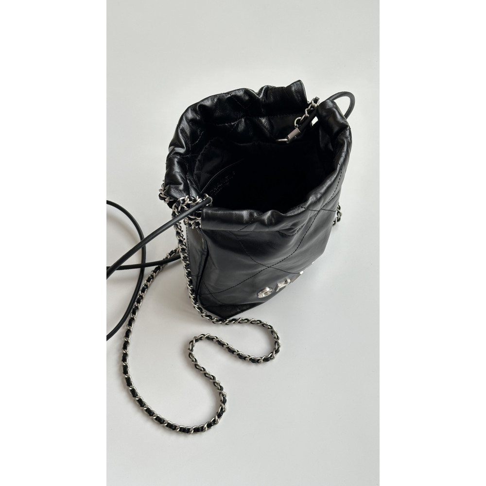 Chanel 23C black mini 22Bag, 