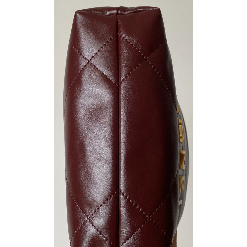 Chanel 23C burgundy red mini 22Bag