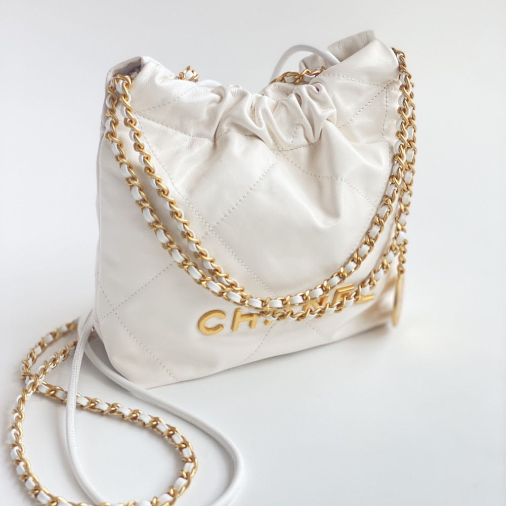 Chanel 23C white mini 22Bag