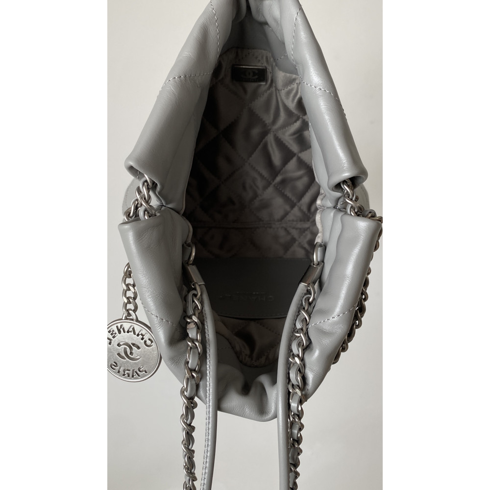 Chanel 23C light gray mini 22Bag
