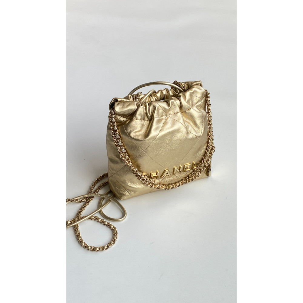 Chanel 24B limited color gold mini 22Bag!