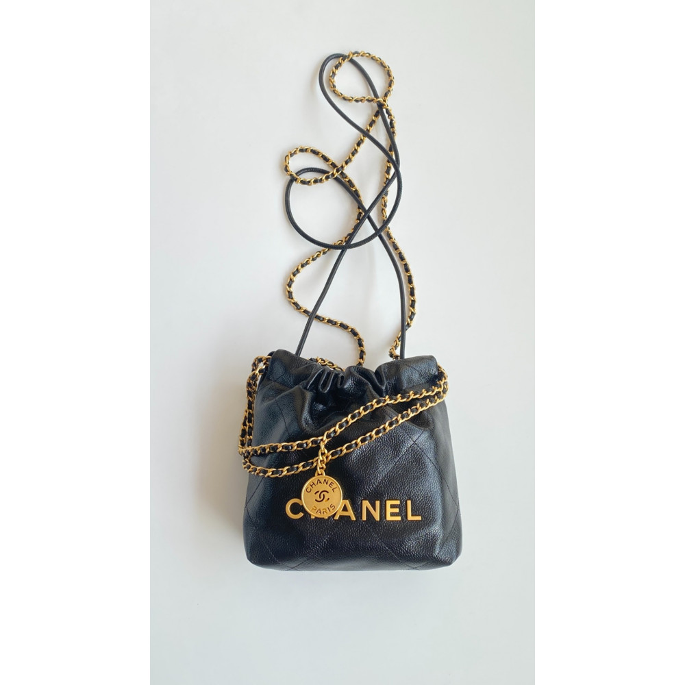Chanel 23K limited color black mini 22Bag