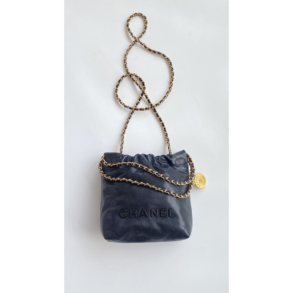 Chanel 23K limited color black mini 22Bag