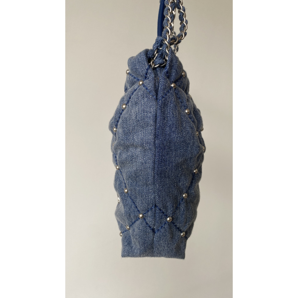 Chanel 25S mini 22Bag "denim nailhead denim" 