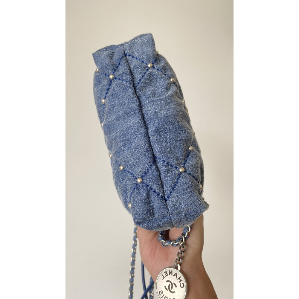 Chanel 25S mini 22Bag "denim nailhead denim" 