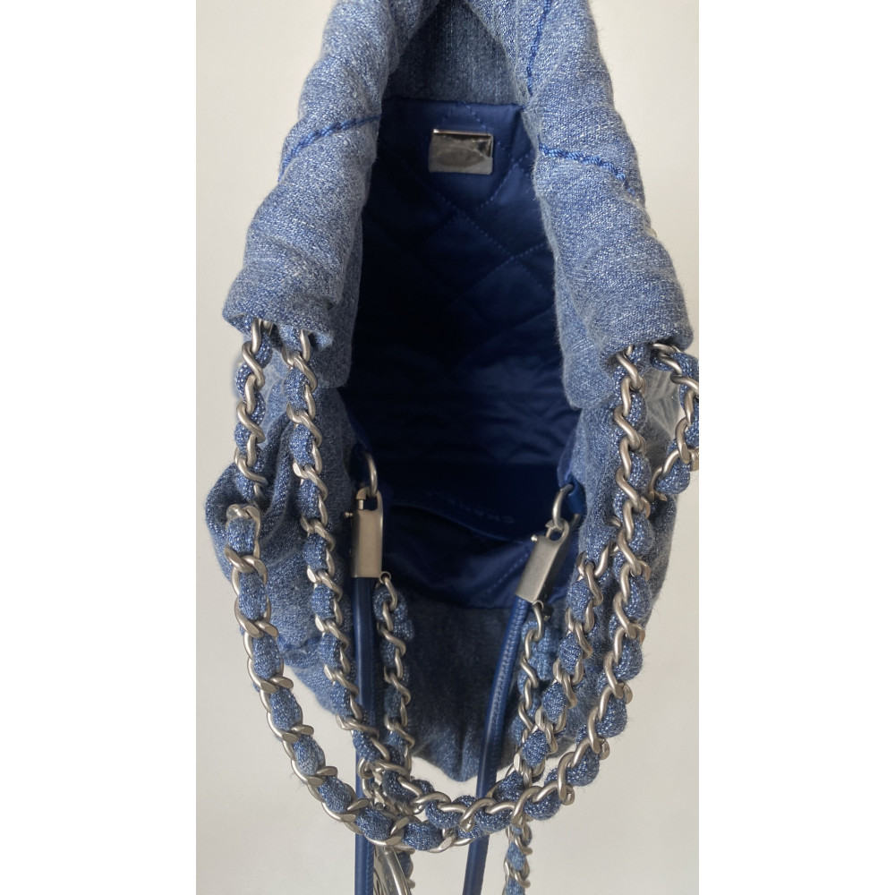 Chanel 25S mini 22Bag "denim nailhead denim" 