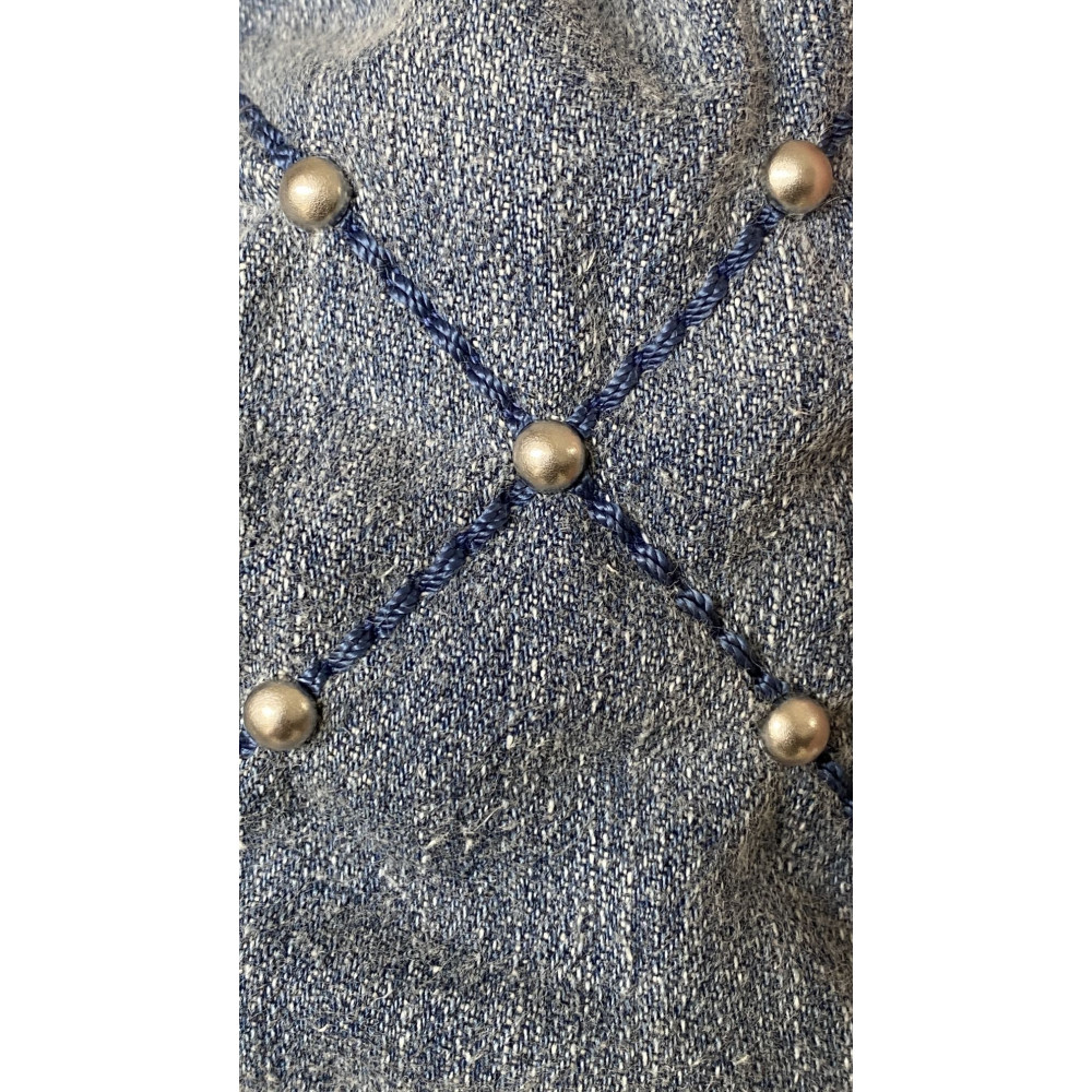 Chanel 25S mini 22Bag "denim nailhead denim" 