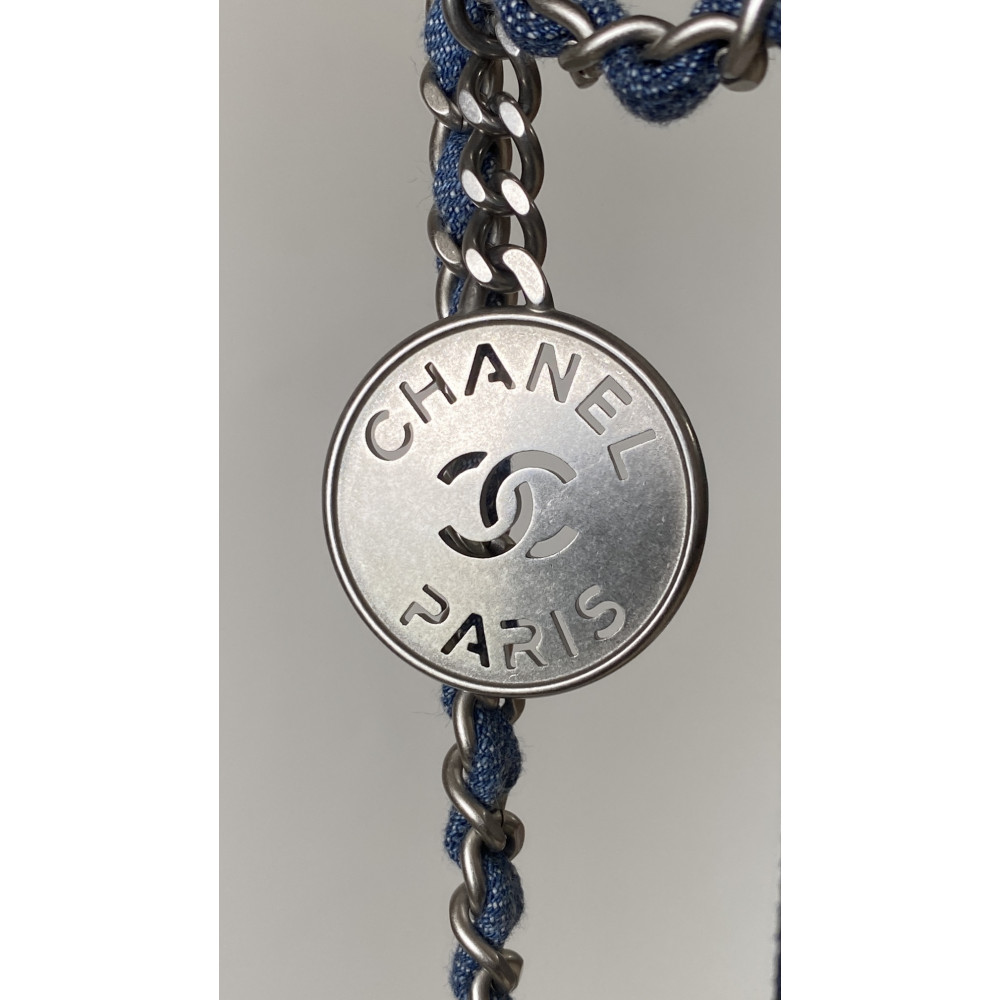 Chanel 25S mini 22Bag "denim nailhead denim" 