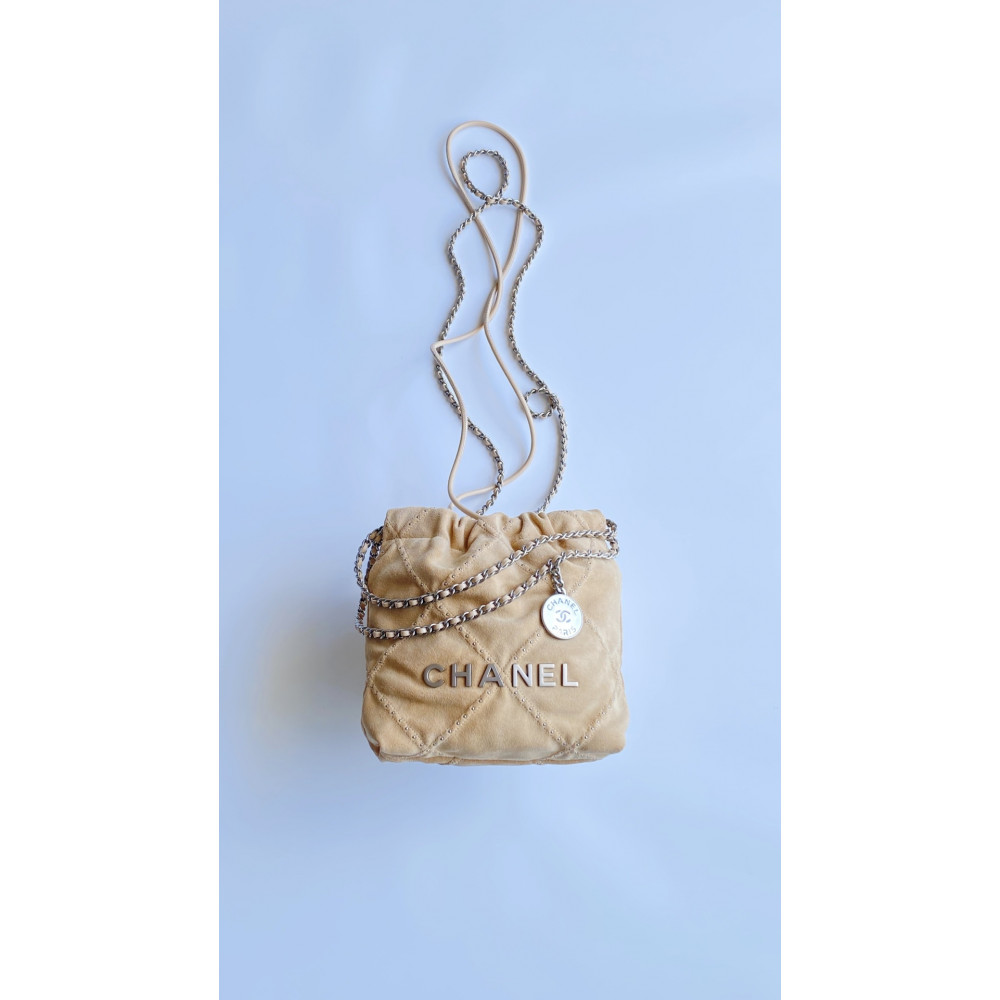 Chanel 25S mini 22Bag in apricot color