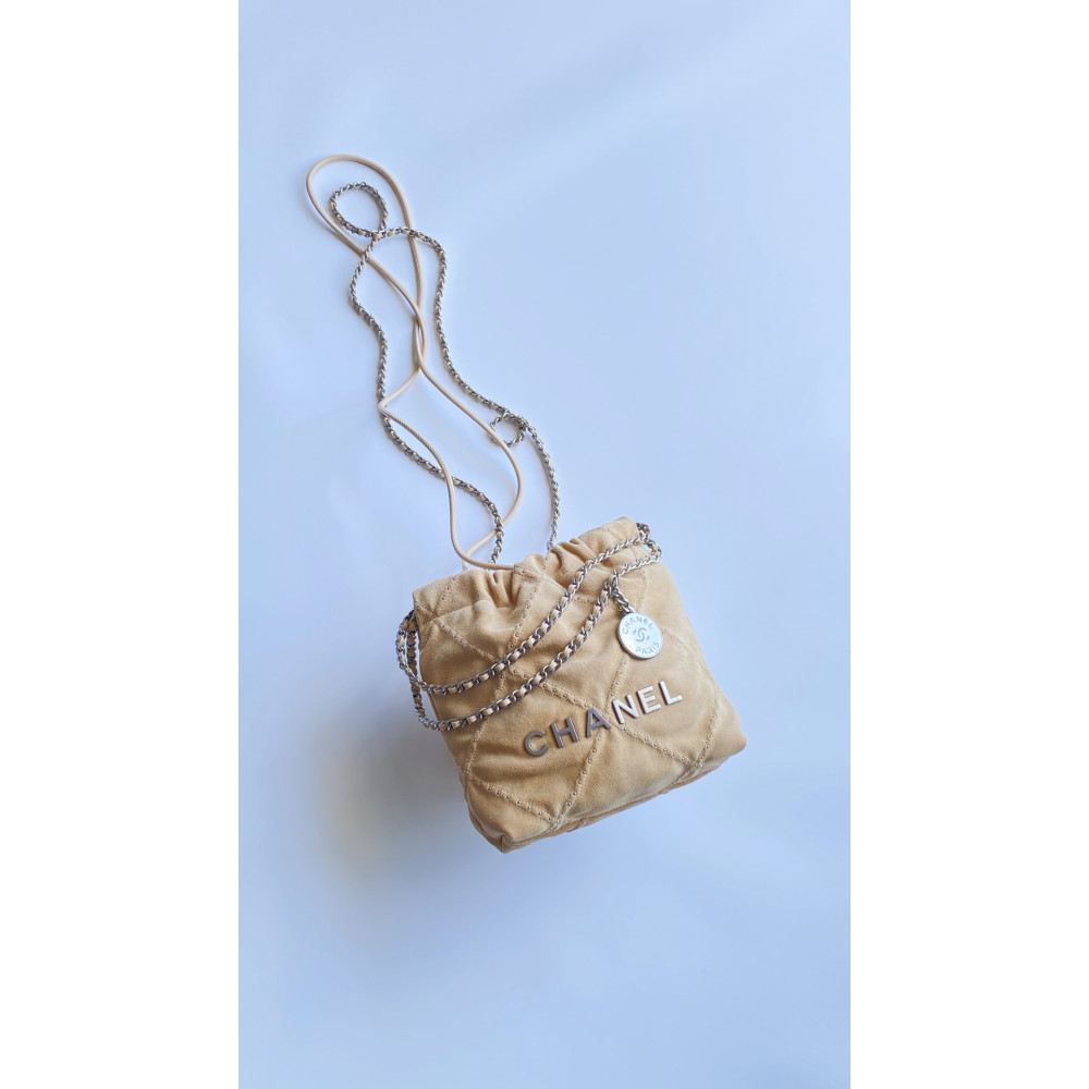 Chanel 25S mini 22Bag in apricot color