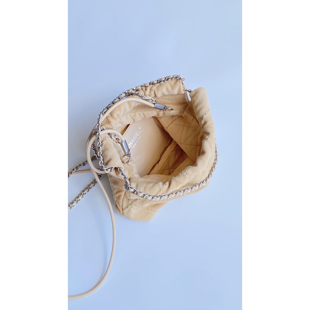 Chanel 25S mini 22Bag in apricot color
