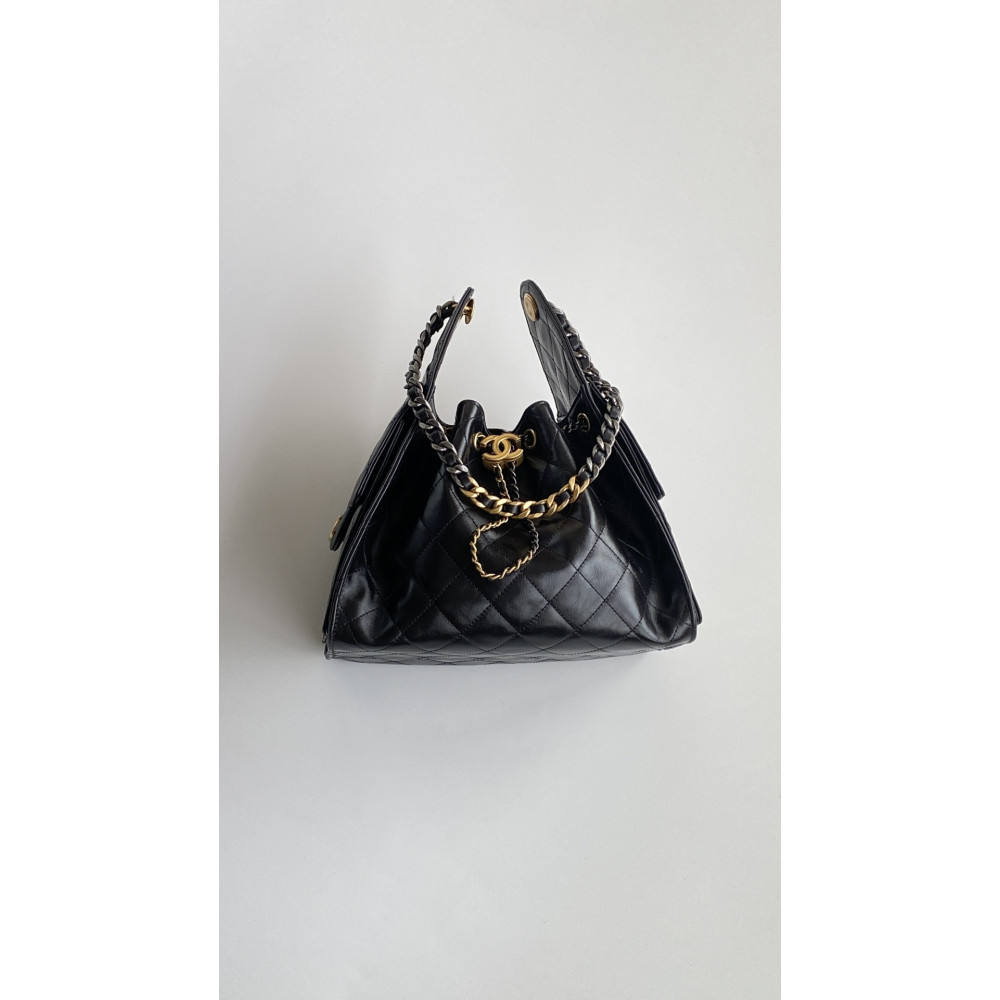 Chanel 25B Bag Small "Gold and Silver Chain" Hobo Boho Bag