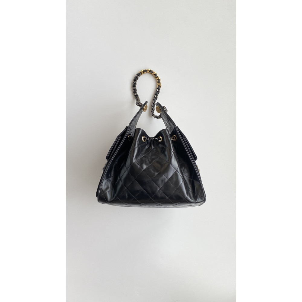 Chanel 25B Bag Small "Gold and Silver Chain" Hobo Boho Bag