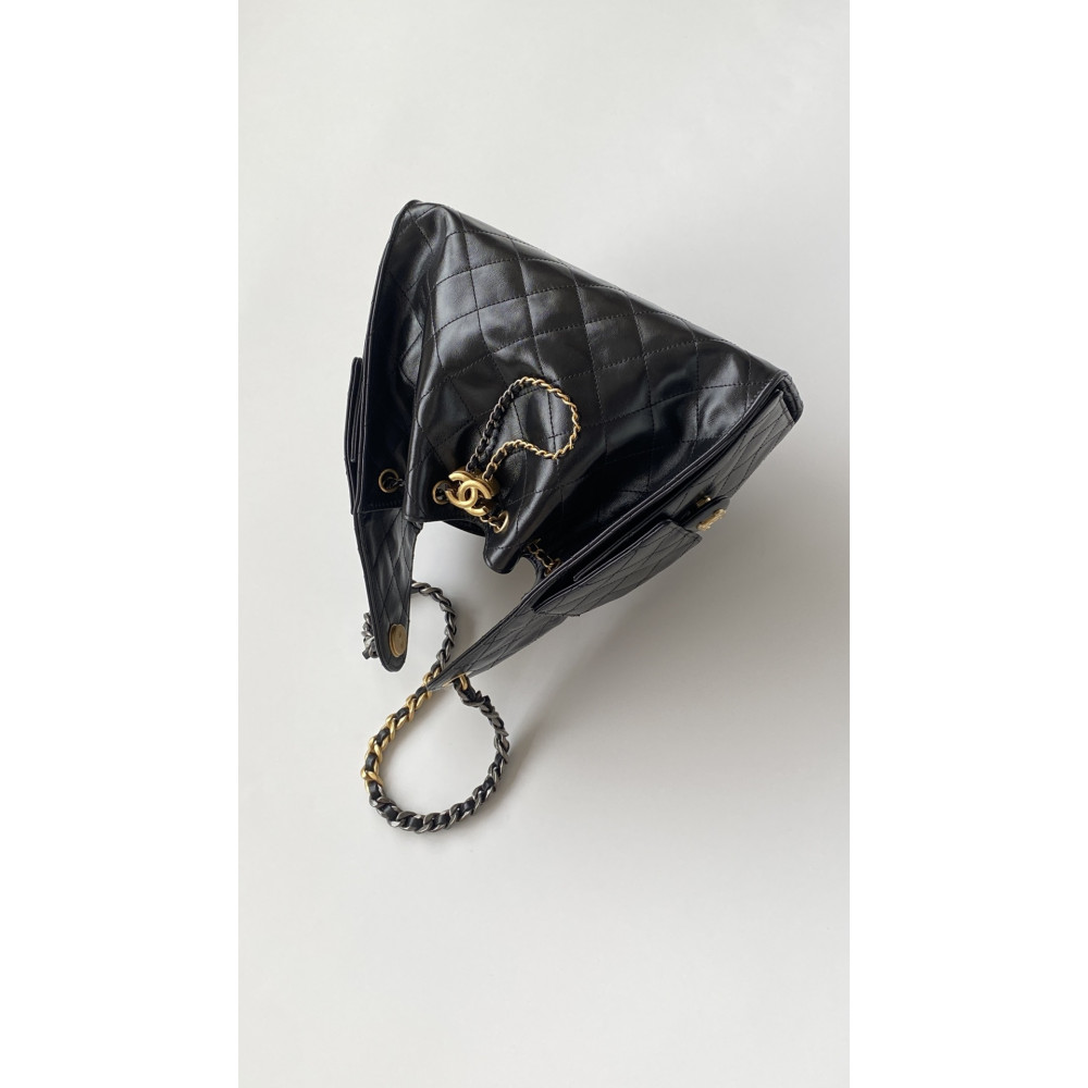 Chanel 25B Bag Small "Gold and Silver Chain" Hobo Boho Bag