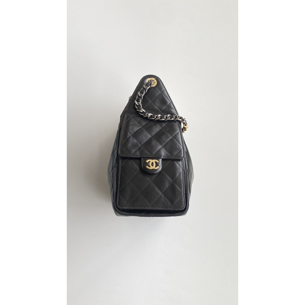 Chanel 25B Bag Small "Gold and Silver Chain" Hobo Boho Bag