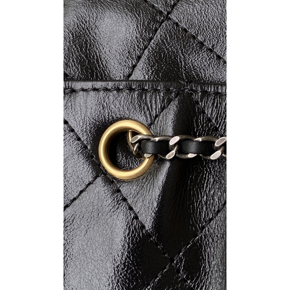 Chanel 25B Bag Small "Gold and Silver Chain" Hobo Boho Bag