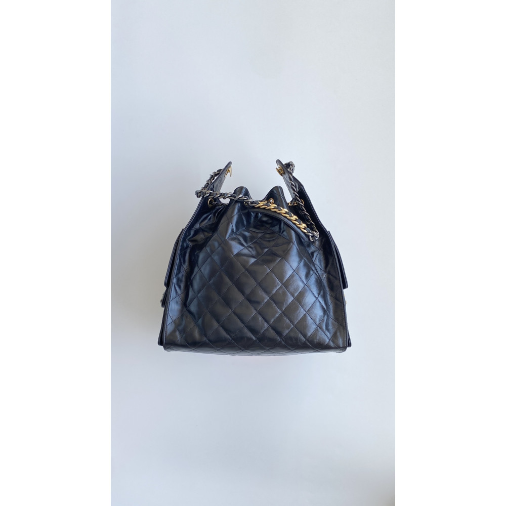 Chanel 25B Bag Medium "Gold and Silver Chain" Hobo Boho Bag