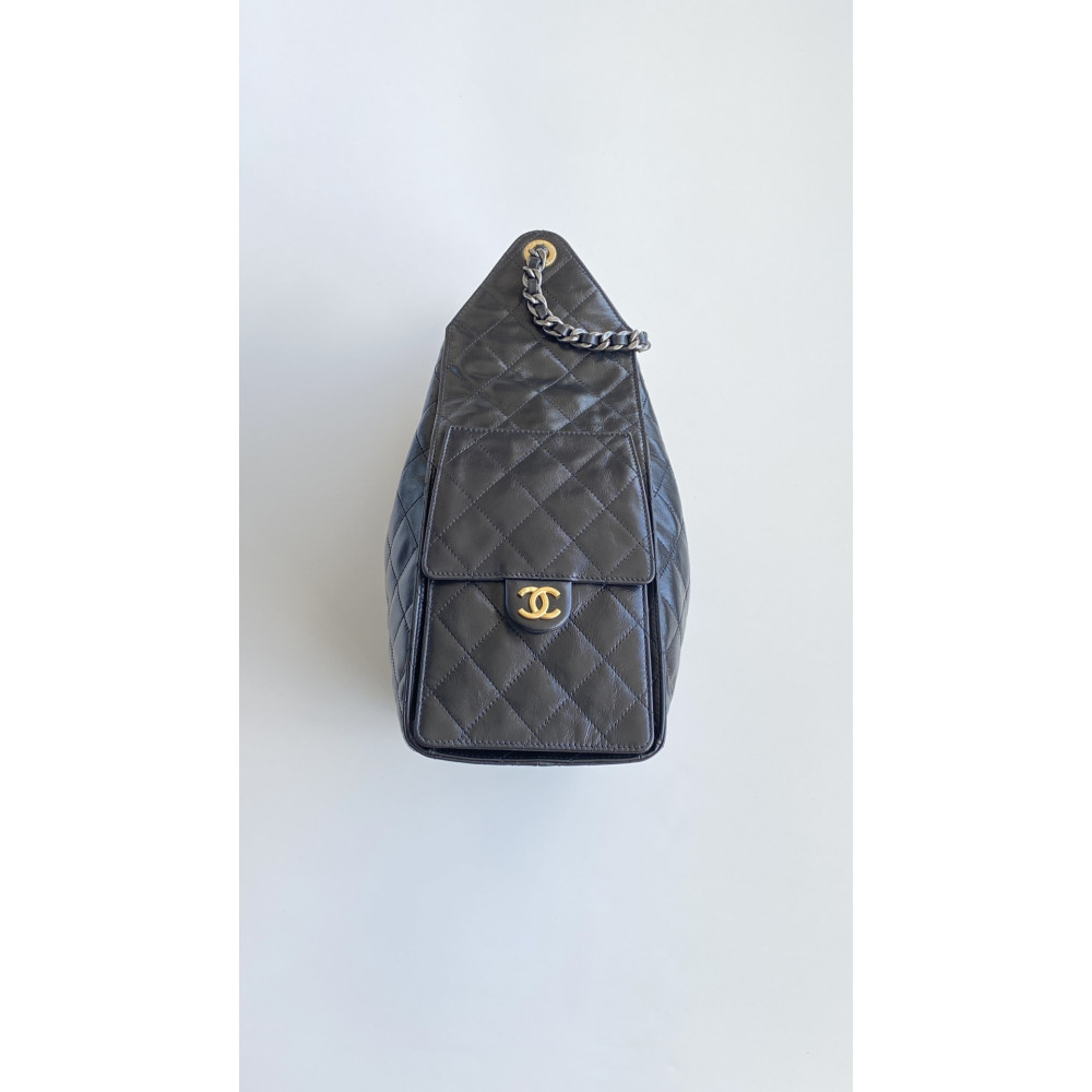 Chanel 25B Bag Medium "Gold and Silver Chain" Hobo Boho Bag