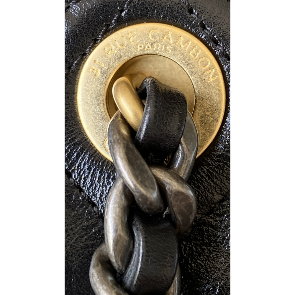 Chanel 25B Bag Medium "Gold and Silver Chain" Hobo Boho Bag