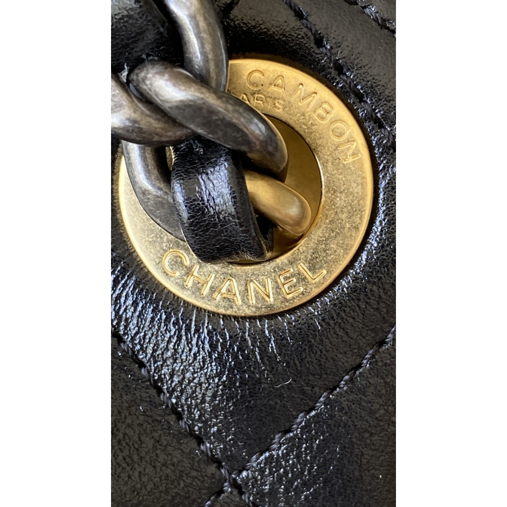 Chanel 25B Bag Medium "Gold and Silver Chain" Hobo Boho Bag