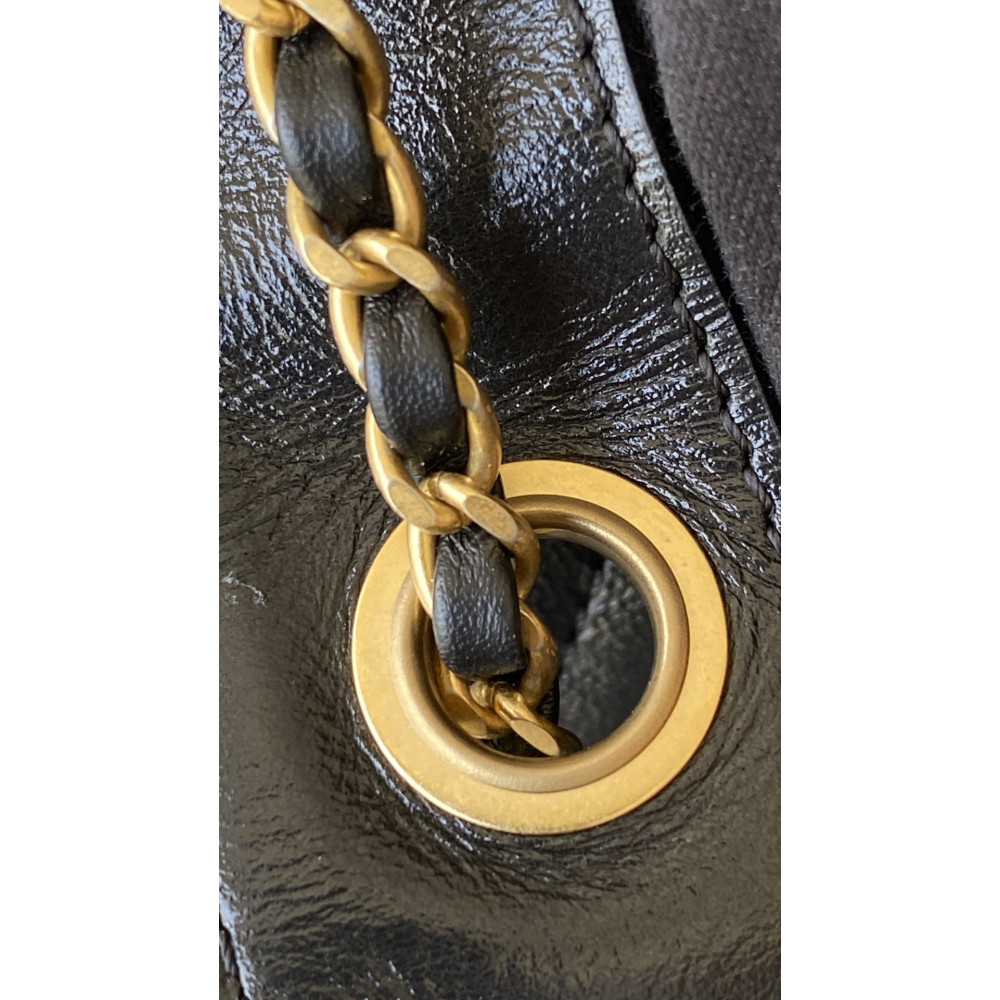 Chanel 25B Bag Medium "Gold and Silver Chain" Hobo Boho Bag