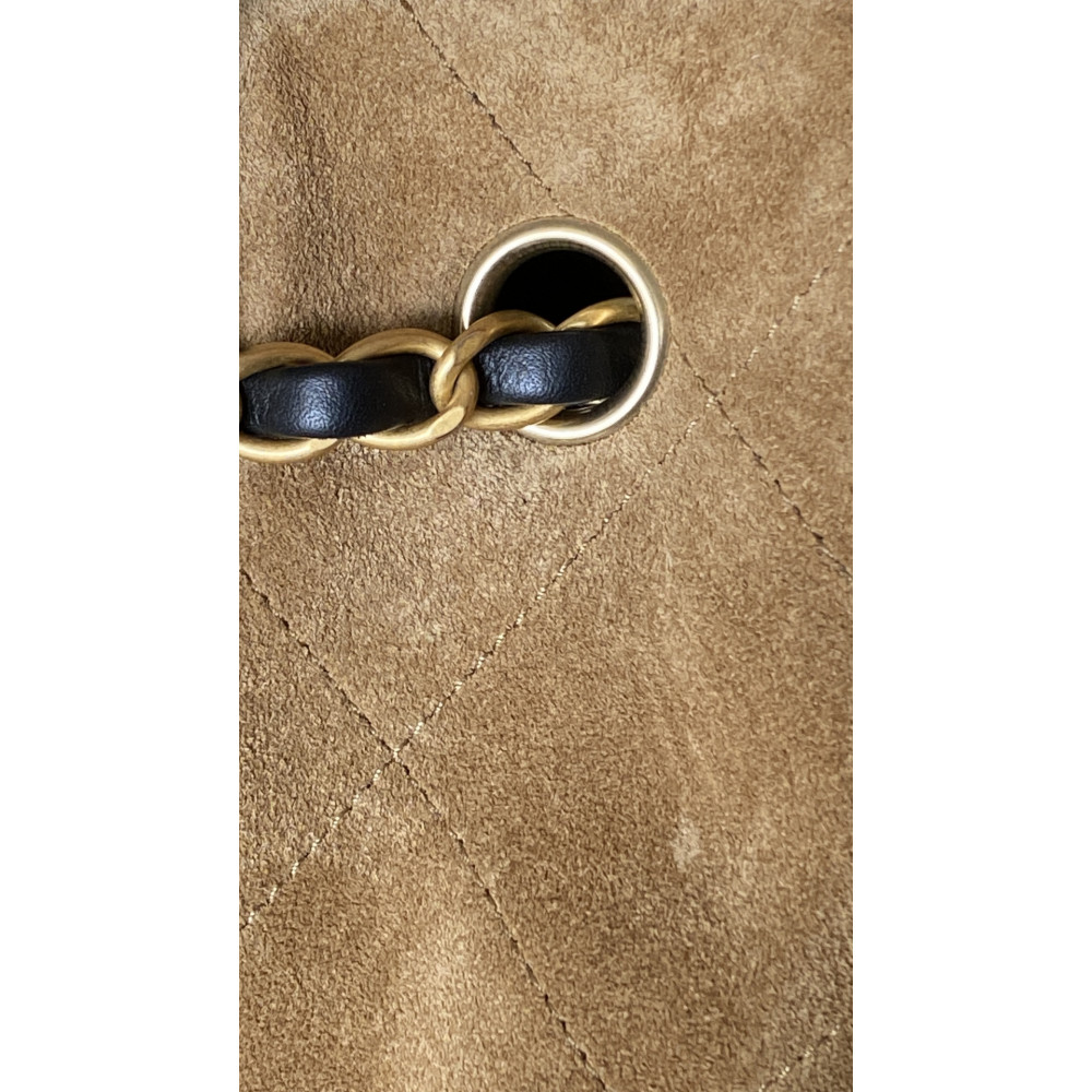 Chanel 25A large color-blocked shopping bag