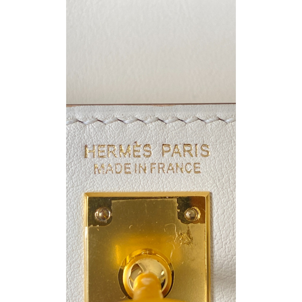 Hermès Kelly Danse "Milkshake White" classic dancing bag